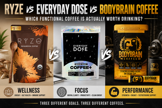 Ryze vs. Everyday Dose vs. BodyBrain Coffee: Which Functional Coffee Is Actually Worth Drinking?